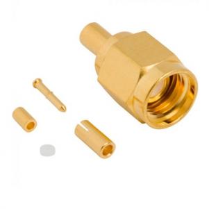 I-RF Connector SMA Straight Crimp Plug Male 1.32 mm 1.37 Micro-cable (Iplagi, Male,50Ω) KLS1-SMA091
